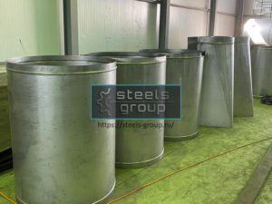 Круглые газоходы фото в Астане
